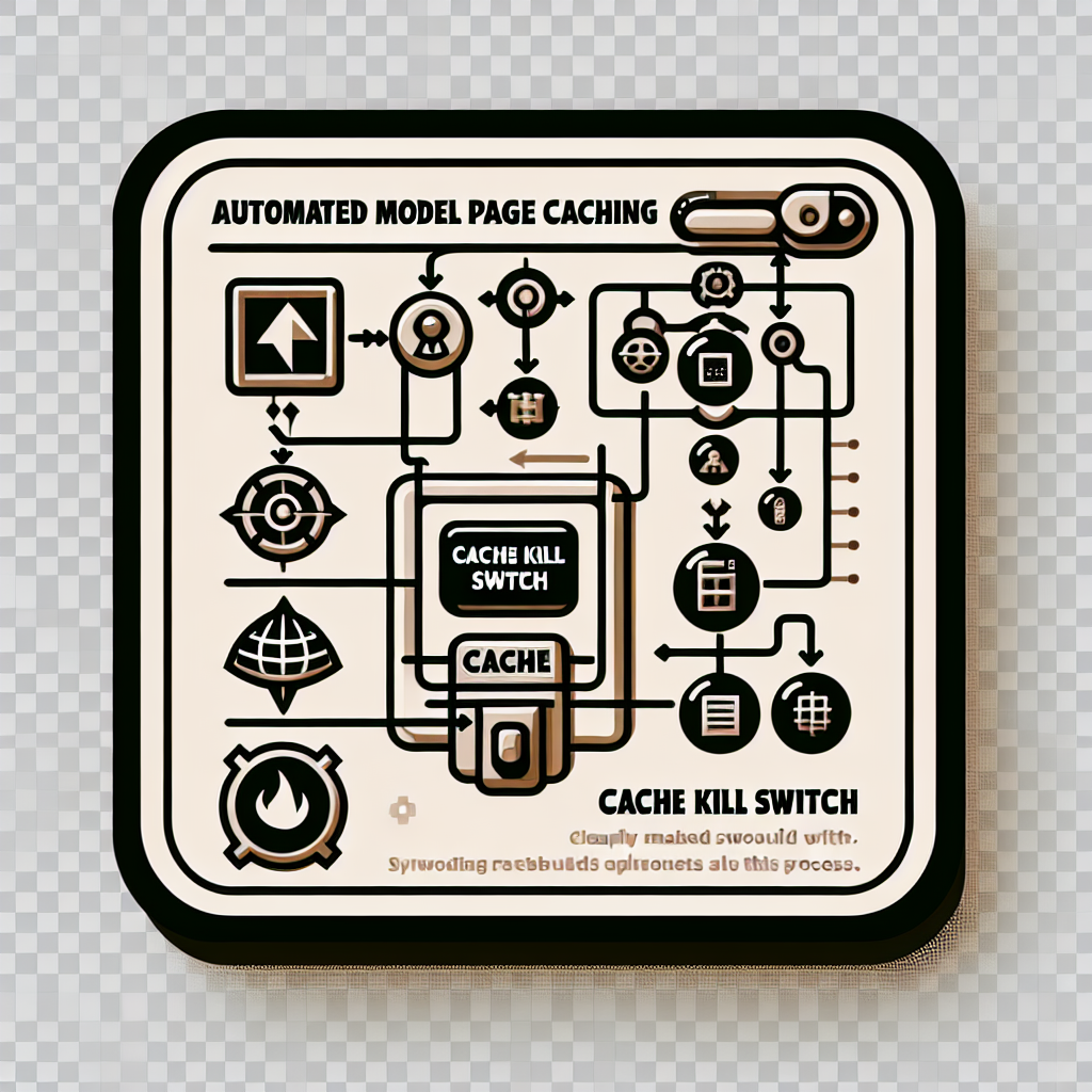 Diagram of a complex cache switch system with interconnected symbols.