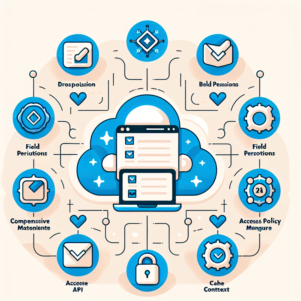 Cloud network diagram with icons and smartphone in center.
