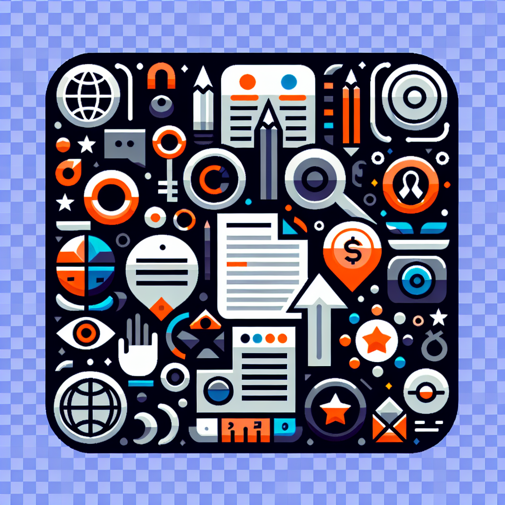 Colorful app icon with various analytics symbols, including graphs and magnifying glass.