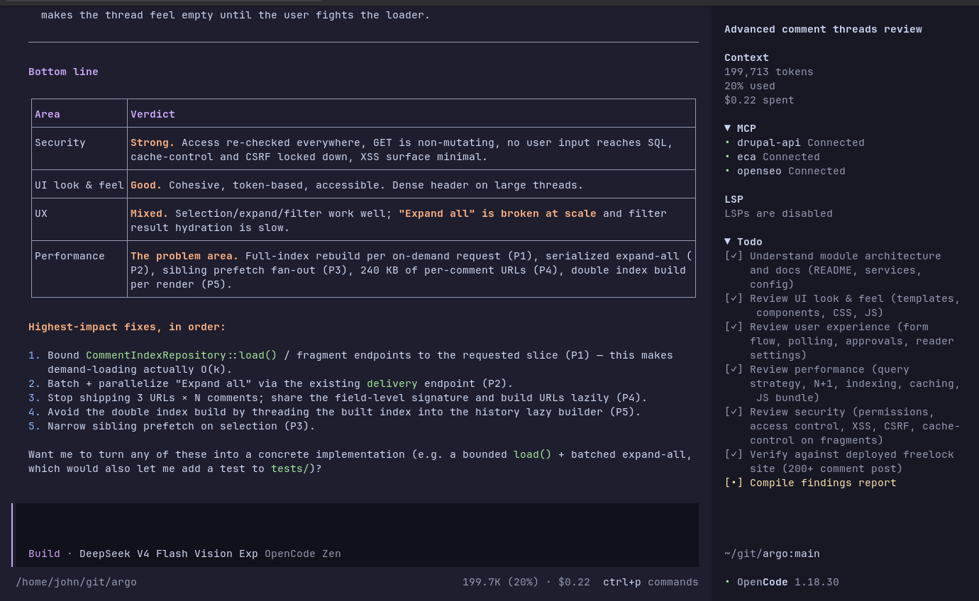 DeepSeek review results of code generated by Astra