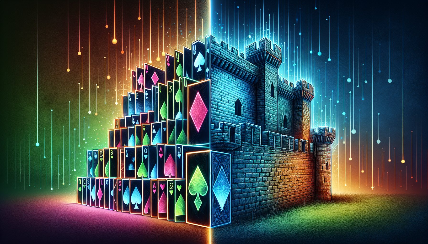 "Fragile Code House vs Fortress"   - Split image: Left side shows a house of cards or glass structure (representing vibe-coded apps), right side shows a stone fortress or brick wall (representing battle-tested open source)   - Conveys the contrast bet