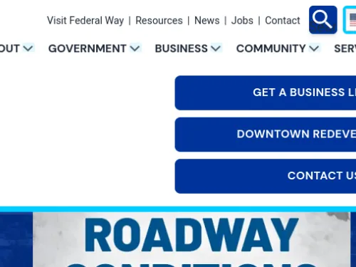 Website navigation bar with various menu options.