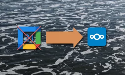 No Google, arrow to Nextcloud