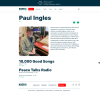 Paul Ingles profile page with photo, biography, and radio show information.