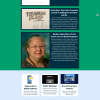 Website homepage featuring KSER radio station with green header, logo, host photo, and program information sections.