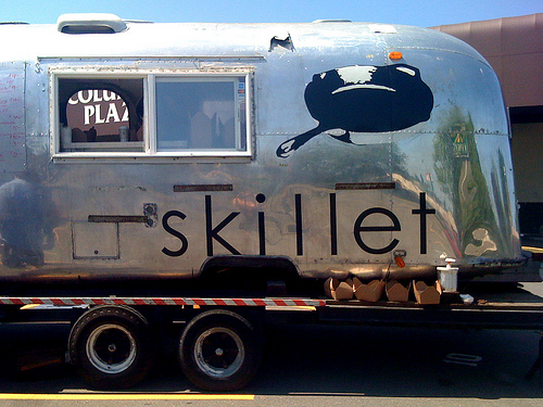 An Airstream Skillet Trailer